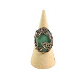 Cumpara ieftin Inel din argint si Agat verde