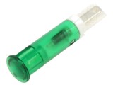 Lampă LED verde plată &Oslash;8mm APEM QS81XXHG220 plastic