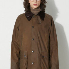 Barbour geacă Bedale Wax Jacket bărbați, culoarea maro, de tranziție MWX0018