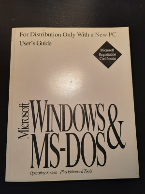 Microsoft Windows &amp;amp; MS-DOS (Cu certificat de autenticitate!) foto