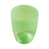 Masca ghiveci orhidee Coubi, rotunda, plastic, verde, D 13 cm