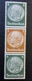 Germania (Deutsches Reich 1928&ndash;1932) Banda Verticală "Reichspr&auml;sident Hindenburg" 6Pf - 3Pf - 6Pf (MINT / Neștampilată) CLK1
