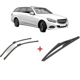 Cumpara ieftin Set 3 stergatoare MERCEDES-BENZ E-CLASS T-Model (S212) 2009 - 2016, pentru parbriz si luneta, Valeo Silencio