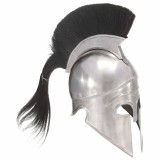 Cumpara ieftin Coif razboinic grec, aspect antic, joc de rol, argintiu, otel