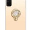 Husa silicon oglinda , inel si pietricele Samsung Galaxy S20 Plus , Auriu