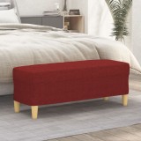 VidaXL Bancă, roșu vin, 100x35x41 cm, textil