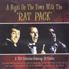 CD Jazz: Rat Pack ‎– A Night on the Town with The 'Rat Pack' ( 2 CD-uri )