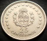 Moneda exotica 25 CENTESIMOS - URUGUAY, anul 1960 * cod 2691