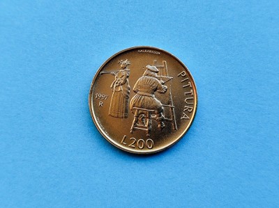 200 Lire 1997 San Marino-AUNC++-RAR-in realitate arata bine! foto