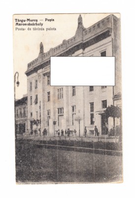 CP Targu Mures - Posta, animata, circulata, 1926, stare excelenta foto