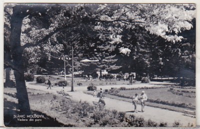 bnk cp Slanic Moldova - Vedere din parc - uzata foto