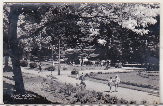 bnk cp Slanic Moldova - Vedere din parc - uzata