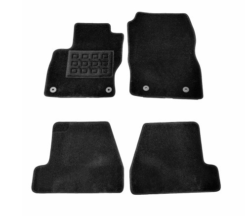 Covorase mocheta Ford Focus III 5 persoane 2015- (varianta facelift), culoare neagra, 4 buc. AutoDrive ProParts