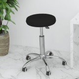 vidaXL Scaun de birou pivotant, negru, piele ecologică