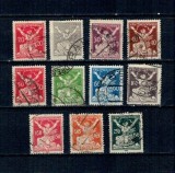 Cehoslovacia 1920 - Uzuale, Republica, serie stampilata
