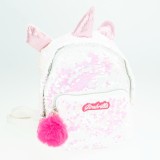 Rucsac fetita Girabrilla , model Unicorn cu paiete reversibile, bretele reglabile si buzunar frontal