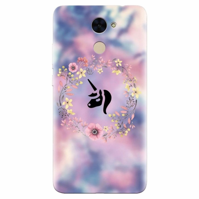 Husa silicon pentru Huawei Enjoy 7 Plus, Unicorn Icon