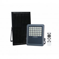 Proiector led SMD cu Panou Solar si telecomanda, IP65, 200W, 6500k, lumina rece, autonomie 35.000 ore