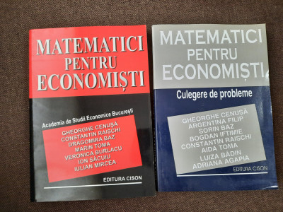 MATEMATICI PENTRU ECONOMISTI /CULEGERE DE PROBLEME Gheorghe Cenusa foto