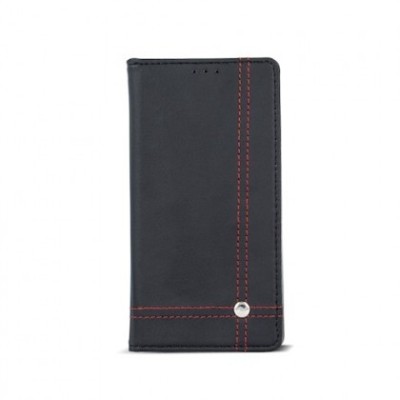 Husa Flip Carte Smart Focus Huawei P9 Lite mini Negru/Rosu foto