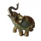 Statueta Decorativa, Elefant cu trompa in sus, Auriu, 14 cm, GA24507-3