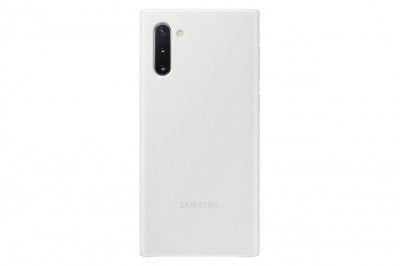 HUSA Smartphone Samsung, pt Galaxy Note 10, tip back cover (protectie spate), piele, ultrasubtire, alb, &amp;quot;EF-VN970LWEGWW&amp;quot; foto