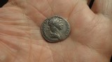Denar Argint Antic Roman Columna Traiana! 3.10g, Rar, Original, Numismatica