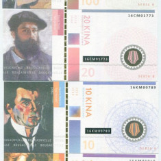 !!! BOUGAINVILLE - FANTASY NOTES - LOT B 2, PICTORI CELEBRI (4 buc.) 2016 - UNC