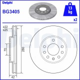DELPHI BG3405 Disc frana