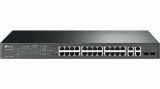 Tpl sw 24p-fe 4p-gb 2cmb smart rm poe, TP-Link