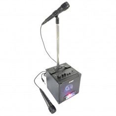 Set Karaoke Party boxa cu stativ si microfon, bara de lumina LED