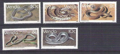 Venda 1986 Reptiles, MNH G.144 foto