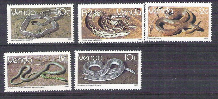 Venda 1986 Reptiles, MNH G.144