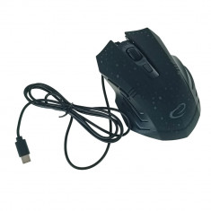 Mouse gaming USB-C, Esperanza Galaxy 94544, cablu 1.25m, 6D, LED, 800-2400 DPI, negru