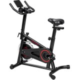 SPORTNOW Bicicletă Fitness Profesională cu Șa Reglabilă, Volantă 6 kg, Negru | Aosom Romania