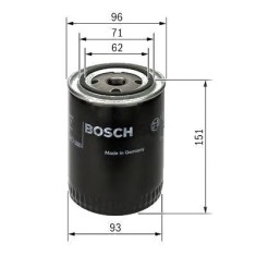 Filtru ulei Bosch 0451203012 Vw Passat B3/b4/B5; Transporter T3, T4; Jetta 1, Vento; Golf 3, Inca, Jetta 2, Lt 35 1, Caddy 2, Audi A4 B5/B6/B7, A6