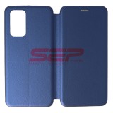Husa Flip Xiaomi Redmi Note 10 Pro 4G, Albastru Royal, Protectie 360, Toc Carte Premium