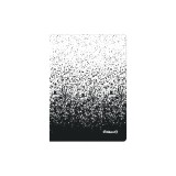 CAIET A6 COLOR EDITION 80 FILE, HARTIE 70G/MP, PATRATELE, CULOARE ALB/NEGRU