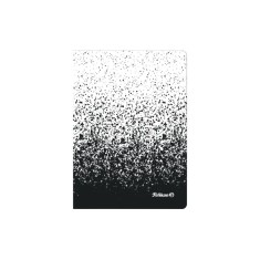 CAIET A6 COLOR EDITION 80 FILE, HARTIE 70G/MP, PATRATELE, CULOARE ALB/NEGRU
