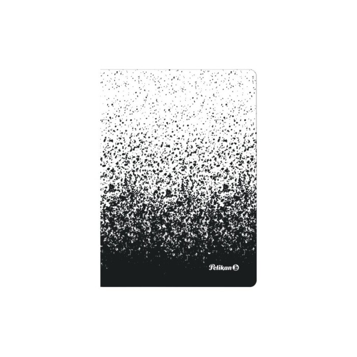 CAIET A6 COLOR EDITION 80 FILE, HARTIE 70G/MP, PATRATELE, CULOARE ALB/NEGRU