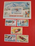 NIGER, LAKE PLACID - COLIȚĂ + SERIE COMPLETĂ MNH