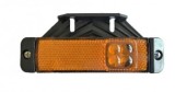 Lampa Gabarit LED 24V, Galbena, Dreptunghiulara, 4 LED-uri, cu Suport Prindere 130mm