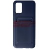 Husa Samsung Galaxy A02s Navy TPU Card Holder Protectie Slim