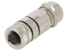 Conector M12 Mamă Degson 5 Pini IP65 Aurit Cupru 60V 4A Cablu