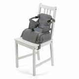 Inaltator, Reer, Growing Booster Seat, Pentru masa, Transportabil, Din plastic reciclat, 6-36 luni, Gri