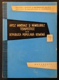 rara APELE MINERALE TERAPEUTICE din ROMANIA. ANALIZA CHIMICA 708p TIRAJ 1060ex Regiunea Arges Ploiesti Bacau Suceava Mures / izvor, Compozitia gazelor