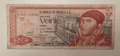 Mexic - 20 Pesos (1977) foto