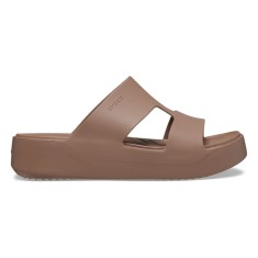 Papuci Crocs Getaway Platform H-Strap Maro - Latte foto