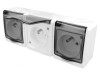 Conector de alimentare AC 2P+PE 250V 16A Alb Murale