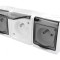 Conector de alimentare AC 2P+PE 250V 16A Alb Murale